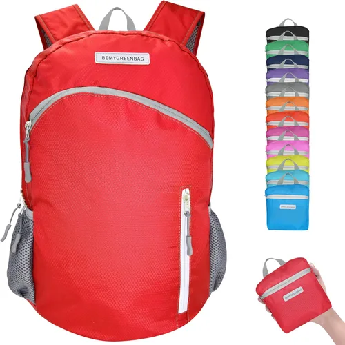 Miniatura 9 de Mochila impermeable plegable 35L para viajes de deportes al aire libre dentro del compartimento de ropa mojada plegable para múltiples 1Azul cielo