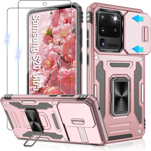 Miniatura 269 de Gritup para Samsung Galaxy S22 Funda con protectores de pantalla HD de 2 paquetes y cubierta deslizante para la cámara, protección contra caídas