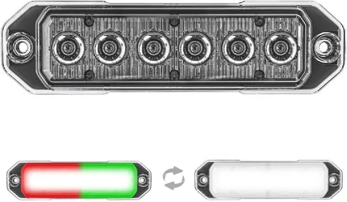 Super Take Down Z-6 TIR LED de montaje en superficie estroboscópica de emergencia y luces de trabajo/TD de advertencia - Luz de rejilla de policía