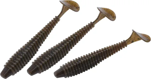 Miniatura 20 de RUNCL Swimbaits - Paleta de 10/20/30/40 unidades, cola de paleta de 5/4/3/2 pulgadas, señuelo suave para lubina de trucha, cebo de plástico duradero