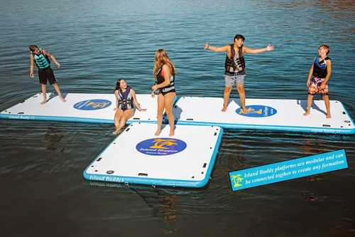 Miniatura 7 de Island Hopper Island Buddy - Muelle inflable para plataforma de agua