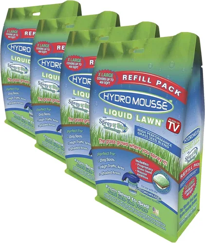 Miniatura 3 de Hydro Mousse - Recarga de césped líquido, semillas de follaje festuca, 2 libras (Cubre hasta 400 pies cuadrados).