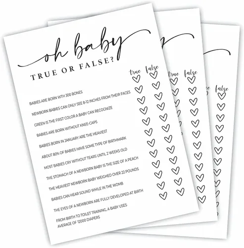 Miniatura 6 de Tarjetas de juego del alfabeto – Actividad de baby shower y recuerdos de fiesta (paquete de 30) – 5 x 7 pulgadas, estilo minimalista de doble cara