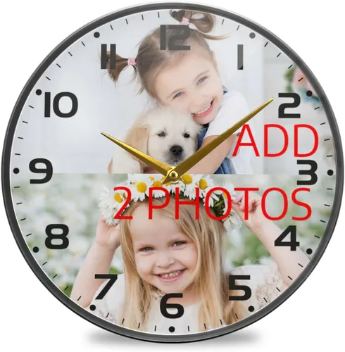 Miniatura 12 de Naanle Reloj de pared redondo con diseño de gato con pintura al óleo, Van Gogh, silencioso, sin tictac, funciona con pilas, para decoración