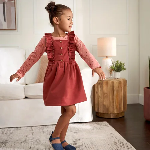 Miniatura 5 de Gerber Conjunto de vestido de 2 piezas para bebés y niñas pequeñas