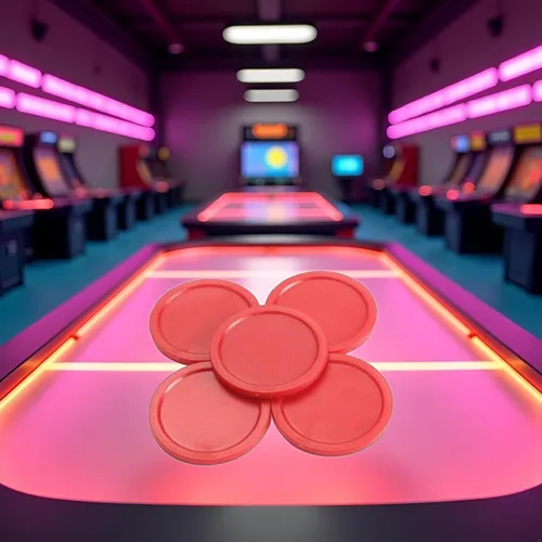 Miniatura 3 de 5 unidades de mini discos de mesa de hockey de aire rojo de 1.969 in mesa de disco nuevo de 2 pulgadas conveniente y atractivo juegos de mesa
