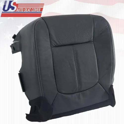 Miniatura 6 de Funda de asiento de piel perforada para Ford F350 Lariat 2011 – 2016, color negro