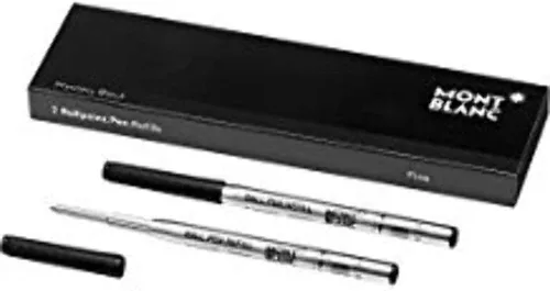Miniatura 7 de Recambios de bolígrafo Montblanc (M) Azul Barbados 116219 / Recargas de cartuchos con punta media para bolígrafos Montblanc / 2 recargas