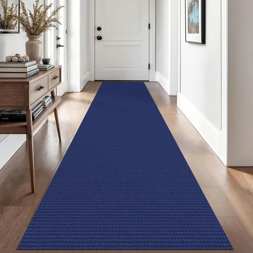 Miniatura 43 de EARTHALL Alfombra de pasillo 3x14 pies, alfombras lavables extra largas para pasillos, tejidas, antideslizante, alfombra trenzada para entrada