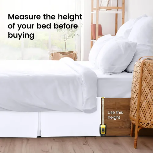 Miniatura 4 de Utopia Bedding Falda para cama individual – Paquete de 20 – Volantes plisados cuádruples suaves – Fácil ajuste con caída a medida de 15 pulgadas