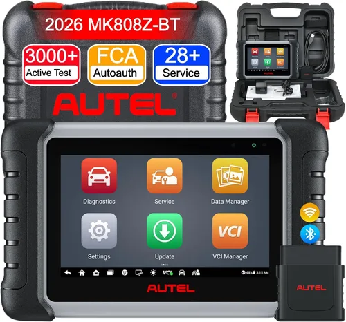 Autel Escáner MaxiCOM MK808Z-BT OBD2, herramienta de diagnóstico bidireccional 2026, hasta MK808S MX808S MK808Z MK808BT, servicio de 28+,