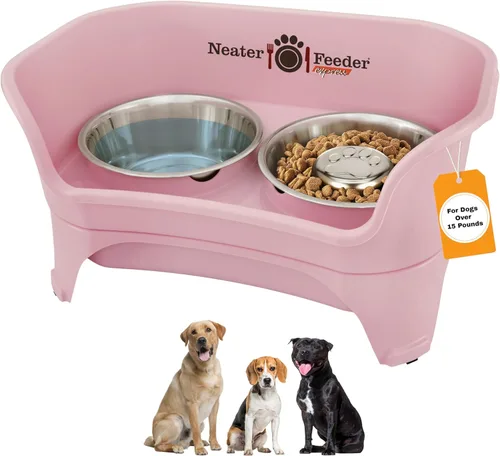 Miniatura 20 de Neater Feeder Express Cuencos para perros a prueba de desorden, elevados para razas de tamaño mediano a grande, cuenco de comida para perros sin