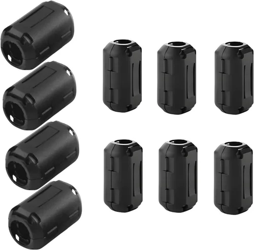 10 unidades de filtro de ruido antiinterferencias ,filtros de ruido de núcleo de ferrita, clip de estrangulador para teléfonos, televisores, 10pcs