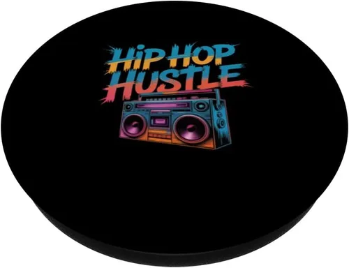 Miniatura 2 de Hip Hop Hustle Retro Boombox Graffiti Style PopSockets Adhesive PopGrip