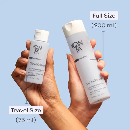 Miniatura 5 de Yonka Eau Micellaire Travel Size Agua micelar y desmaquillante limpiador Lavado facial suave con rosa y manzanilla para eliminar impurezas e