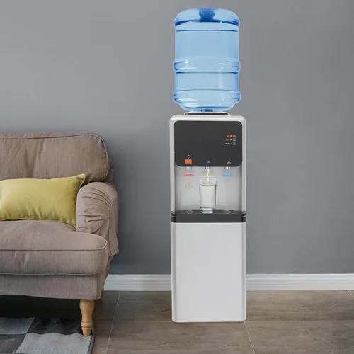 Miniatura 5 de Dispensador de agua fría y caliente de carga superior, dispensador de enfriador de agua para botellas de 3 o 5 galones, máquina de agua con bloqueo