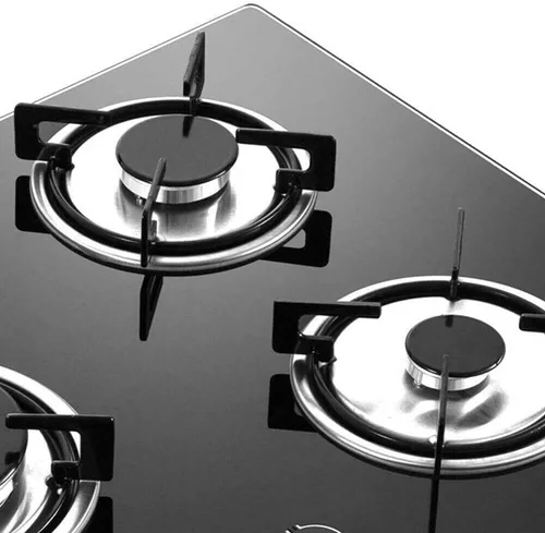 Miniatura 8 de Estufa de cocina de gas de 23 pulgadas, 4 quemadores, cocina de superficie de vidrio templado incorporada a NG/LPG convertible a gas