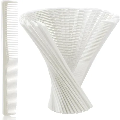 Miniatura 10 de Hestya Paquete de 36 peines de pelo a granel de 7 pulgadas, peine de corte de fibra de carbono, multiusos, para hombres y mujeres, peluquería