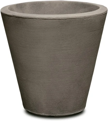 Miniatura 35 de Crescent Garden Madison Planter– Maceta resistente a la intemperie, doble pared para interiores y exteriores con orificio de drenaje, contenedor