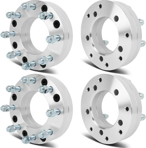 Miniatura 14 de SCITOO 2 separadores de rueda de 5 x 5.5 pulgadas, adaptadores espaciadores de rueda de 2 pulgadas con pernos de 9/16 de 3.063 in, 5 lengüetas