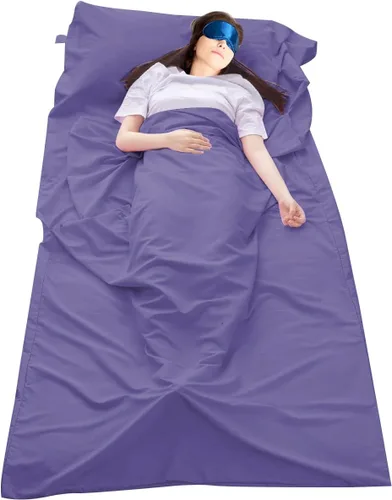 Miniatura 15 de Sleeping Bag Liner Camping Travel Home Bed Sheet Lightweight Breathable Hotel Compact Sacks