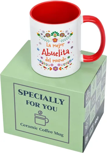 Miniatura 8 de YHRJWN Taza de café Abuela La Mejor Abuelita Del Mundo, regalo para la abuela en español para el día de la madre, cumpleaños, Navidad, regalo