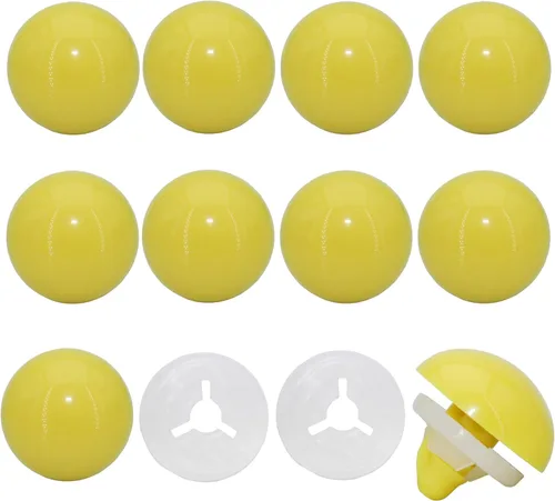 Miniatura 6 de Thalinfayi - 60 ojos de seguridad y arandelas seguras para ganchillo Amigurumi - Ojos de seguridad de plástico grandes de 0.945 in, ojos de Rojo
