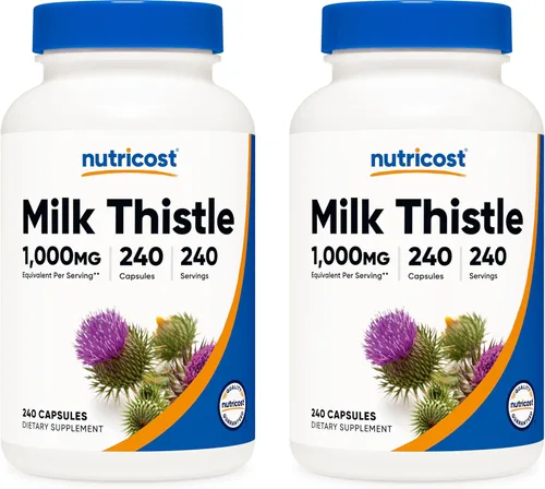 Miniatura 8 de Nutricost cápsulas de cardo mariano 0.009 oz, 1 botella, 1