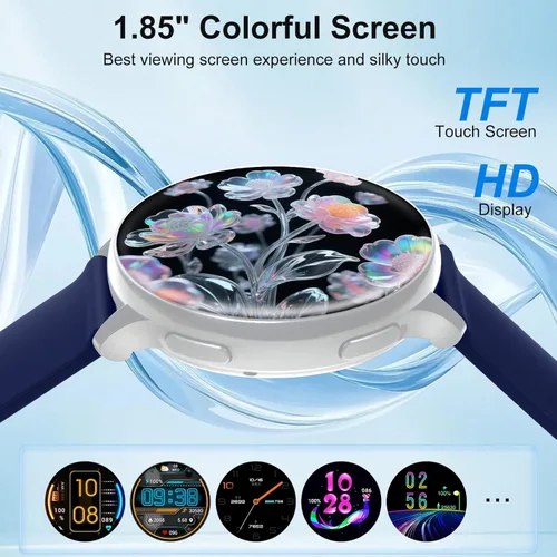 Miniatura 7 de Reloj inteligente Blintok para hombres y mujeres, rastreador de fitness con más de 100 modos deportivos, rastreadores de actividad para iOS/Android