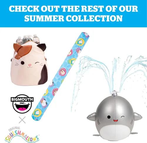 Miniatura 5 de BigMouth x Squishmallows - Flotador inflable grande original para piscina, anillo de natación para adultos y niños, suministros para fiestas