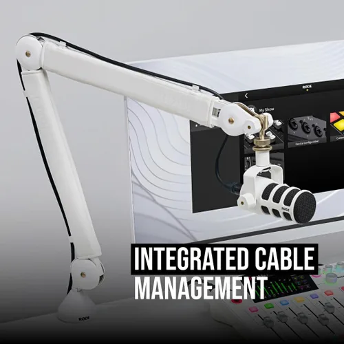 Miniatura 3 de RØDE PSA1+ Brazo de estudio profesional con amortiguación de resorte y gestión de cables (blanco)