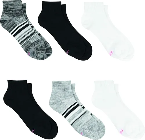 Miniatura 3 de Hanes Calcetines de tobillo ligeros y transpirables para mujer, paquete con 6 pares