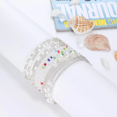 Miniatura 3 de Sailimue 3 cuentas de cintura para mujer, cuentas de vientre de cadena elástica, cuentas de cintura africana para mujer, tallas grandes, joyería