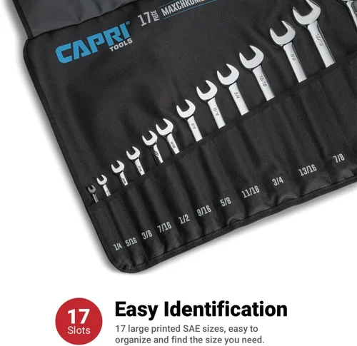 Miniatura 4 de Capri Tools Bolsa enrollable para llaves con bolsillos estándar
