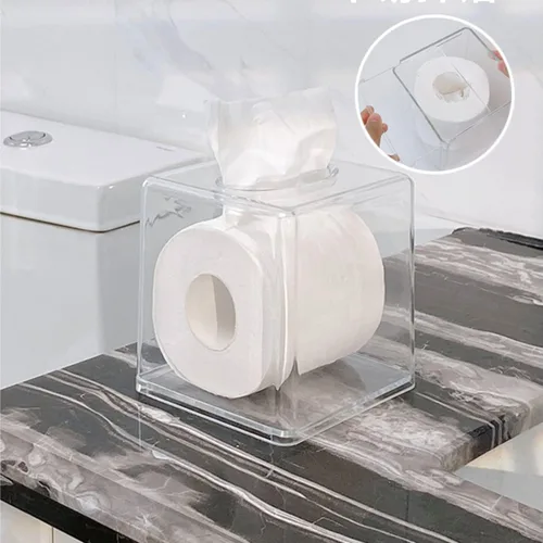Miniatura 8 de Funda de cuero sintético para caja de pañuelos