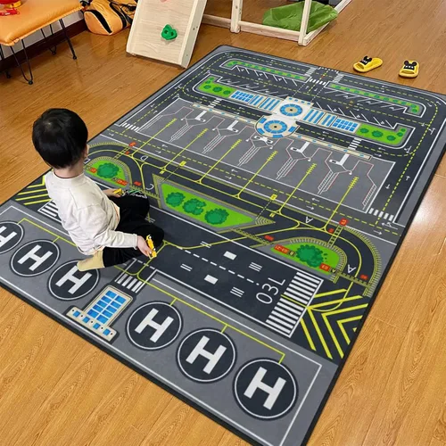 Miniatura 51 de Alfombra para Niños, Alfombra de Oruga Arcoíris ABC Letras del Alfabeto Tapete Educativo - 5x7 Pies Alfombra de Área de Aprendizaje con Respaldo