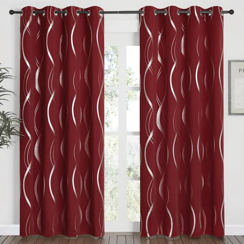 Miniatura 19 de NICETOWN Paneles de Cortinas Opacas para Dormitorio - Tratamiento de Ventanas con Aislamiento Térmico, Ojales Sólidos, Cortinas Opacas con Diseño