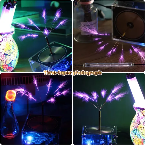 Miniatura 14 de Joytech Bluetooth Music Tesla Coil Arco Plasma Bocina de transmisión inalámbrica Modelo de juguete de escritorio experimento SSTC SS02