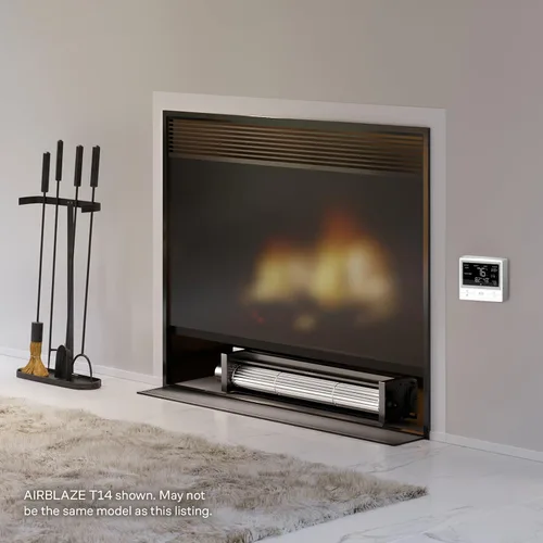 Miniatura 7 de AC Infinity AIRBLAZE T12, kit universal de ventilador de chimenea de 12 pulgadas con controlador de temperatura y velocidad, control de aplicación