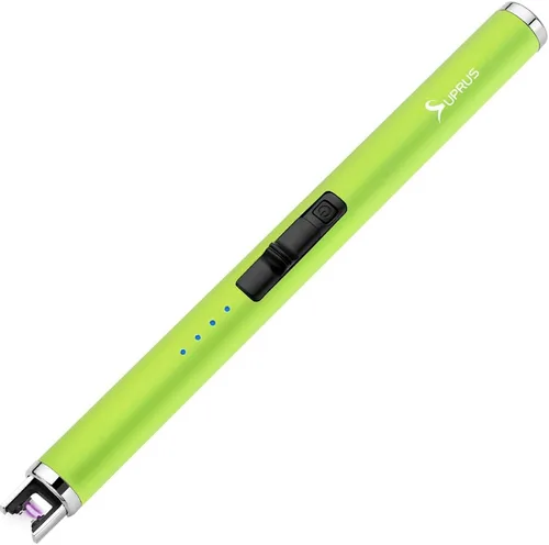 Miniatura 8 de SUPRUS Encendedor fluorescente que brilla en la oscuridad, encendedor USB, recargable, resistente al viento, tamaño de bolsillo para velas, cocinas