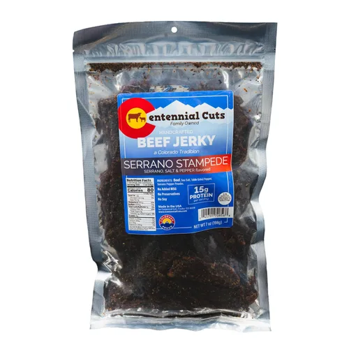 Miniatura 14 de Centennial Cuts Carne seca de res – 7 oz, Blazing Saddles Jalapeño