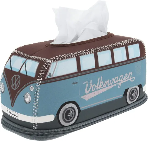 Miniatura 10 de BRISA VW Collection Volkswagen - Dispensador de neopreno para pañuelos de papel, pañuelos cosméticos o servilletas en diseño de autocaravana T1