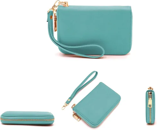 Miniatura 3 de LOVESOME Cartera pequeña con cremallera alrededor de la muñeca para mujer