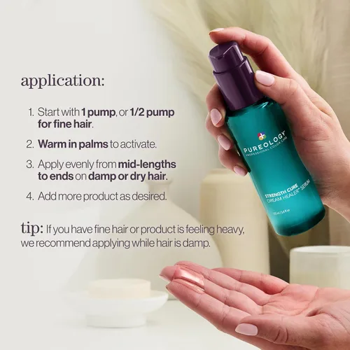 Miniatura 5 de Pureology Strength Cure Dream Healer - Suero para el cabello, tratamiento ligero sin enjuague, reparación del cabello de puntas abiertas, suaviza