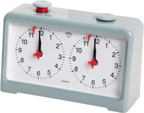 Miniatura 3 de The House of Staunton Reloj de ajedrez analógico de cuarzo diamante Azul claro