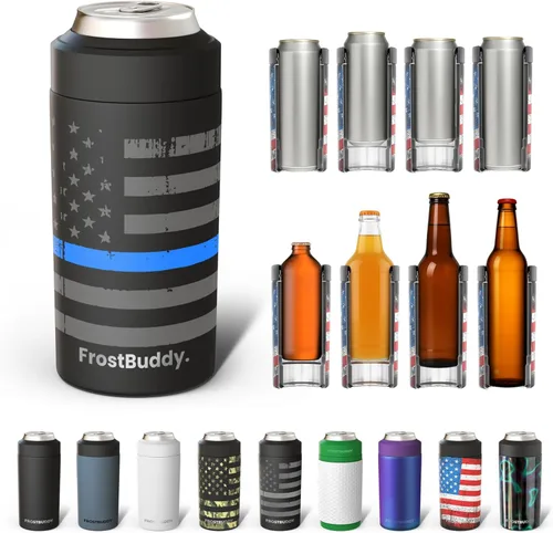 Miniatura 42 de Frost Buddy Universal Can Cooler - Fits all - Stainless Steel Can Cooler for 12 oz & 16 oz Regular or Slim Cans & Bottles - Stainless Steel