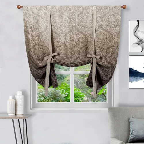 Miniatura 66 de DWCN Cortinas Opacas - Persiana Enrollable con Lazos para Ventana, Aislamiento Térmico, Oscurecimiento de Habitación, Cortinas con Bolsillo