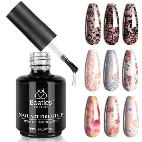 Miniatura 8 de Beetles - Látex líquido sin olor para uñas, 0.5 onzas líquidas, barrera de esmalte de uñas de látex blanco, protector de cutículas para gel