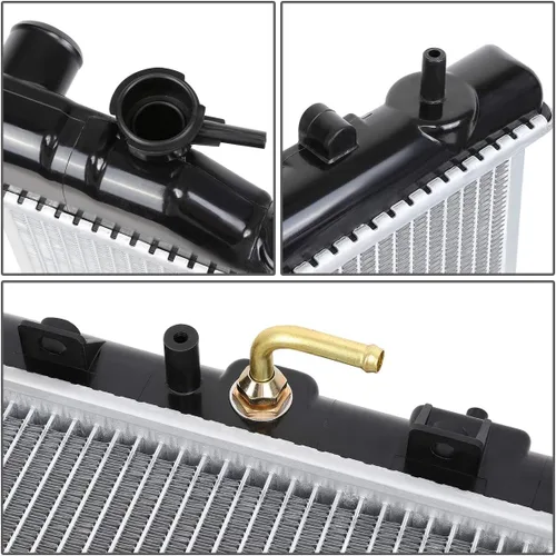Miniatura 3 de DNA Motoring DPI 13021 Radiador de enfriamiento de núcleo de aluminio de 1 fila compatible con 03-08 para Subaru Forester, para modelos AT de 2.5L