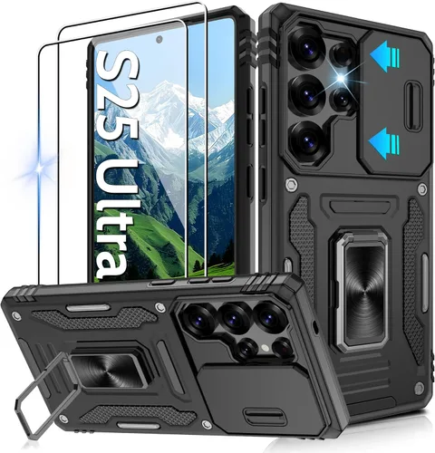 Miniatura 16 de Gritup para Samsung Galaxy S22 Funda con protectores de pantalla HD de 2 paquetes y cubierta deslizante para la cámara, protección contra caídas